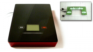 大手家電メーカさんの依頼で制作しました。 タッチセンサが仕込まれており、指で触れる事で操作が可能です。