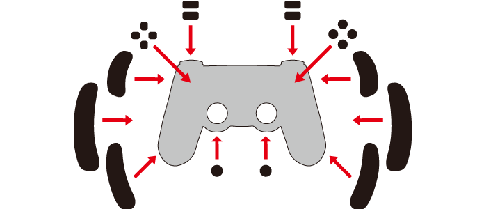 コントローラーグリップ使用例